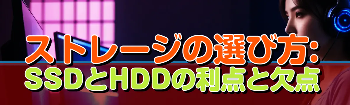 ストレージの選び方: SSDとHDDの利点と欠点