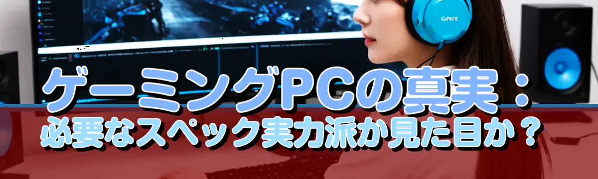 ゲーミングPCの真実：必要なスペック実力派か見た目か？