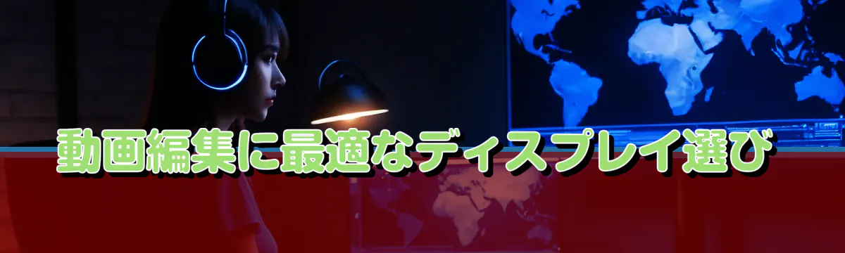 動画編集に最適なディスプレイ選び