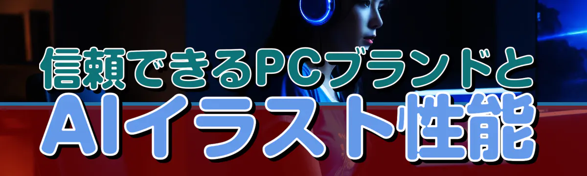 信頼できるPCブランドとAIイラスト性能