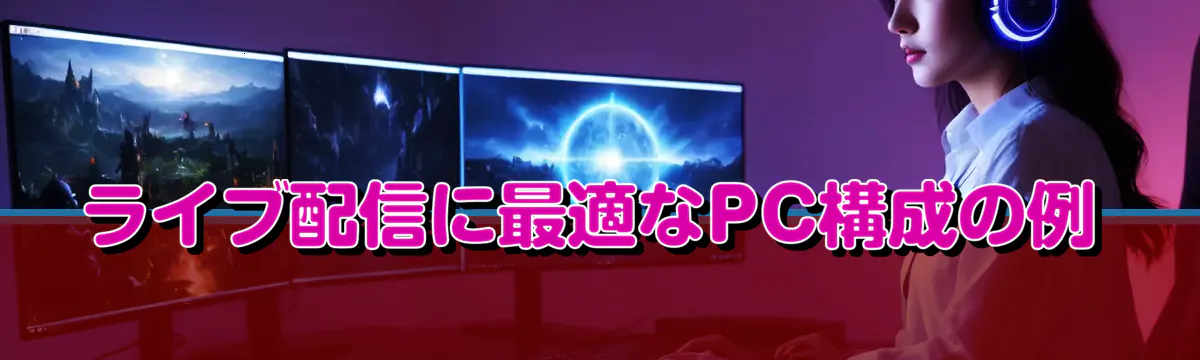 ライブ配信に最適なPC構成の例