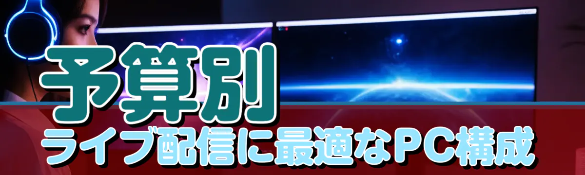 予算別 ライブ配信に最適なPC構成