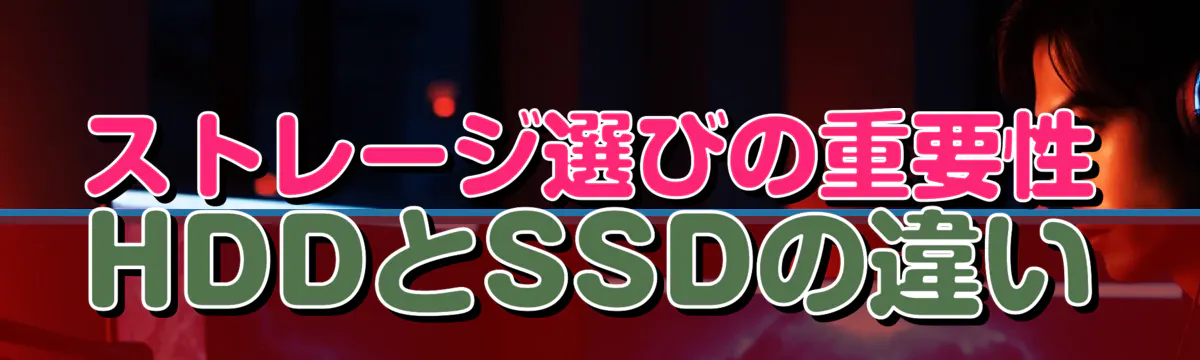 ストレージ選びの重要性 HDDとSSDの違い