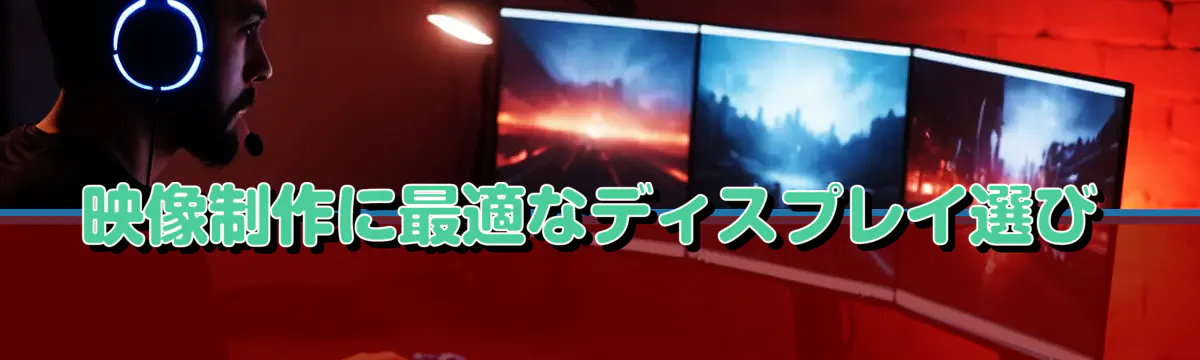 映像制作に最適なディスプレイ選び