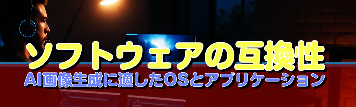 ソフトウェアの互換性 AI画像生成に適したOSとアプリケーション