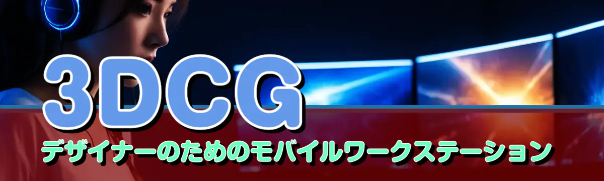 3DCGデザイナーのためのモバイルワークステーション