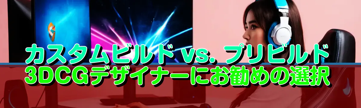 カスタムビルド vs. プリビルド 3DCGデザイナーにお勧めの選択