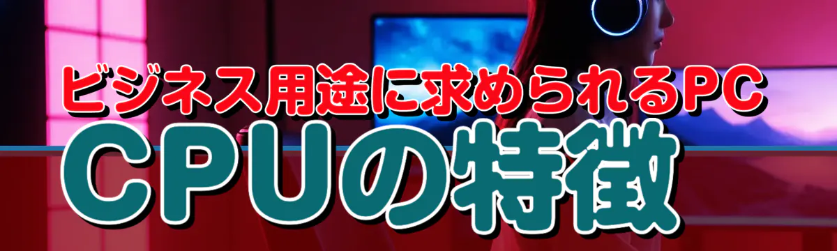 ビジネス用途に求められるPC CPUの特徴