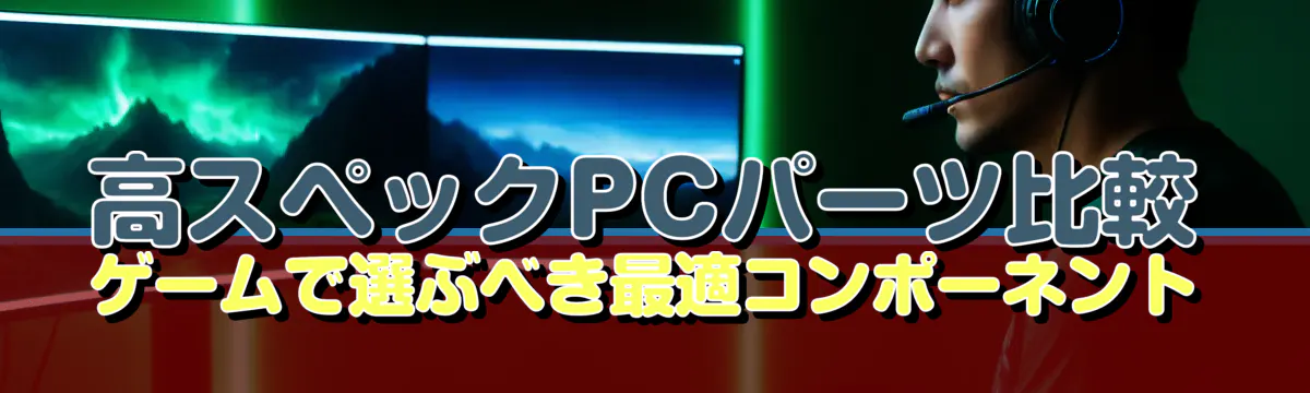 高スペックPCパーツ比較 ゲームで選ぶべき最適コンポーネント