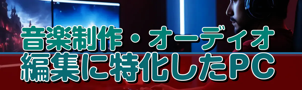 音楽制作・オーディオ編集に特化したPC