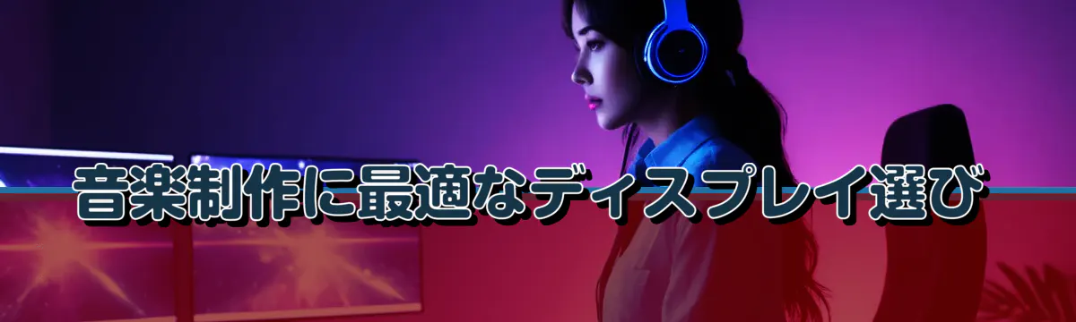 音楽制作に最適なディスプレイ選び