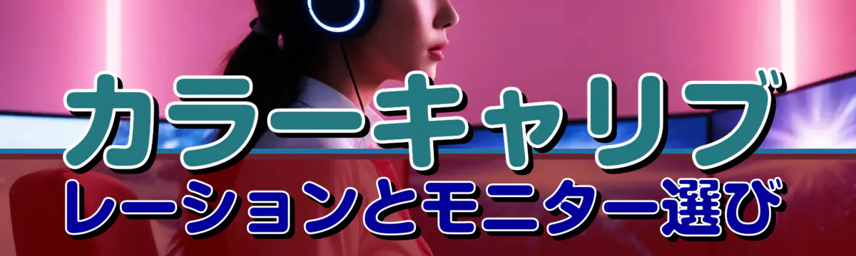 カラーキャリブレーションとモニター選び
