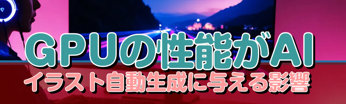 GPUの性能がAIイラスト自動生成に与える影響