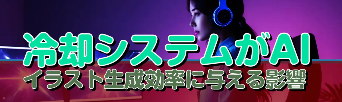冷却システムがAIイラスト生成効率に与える影響