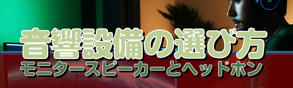 音響設備の選び方 モニタースピーカーとヘッドホン 
