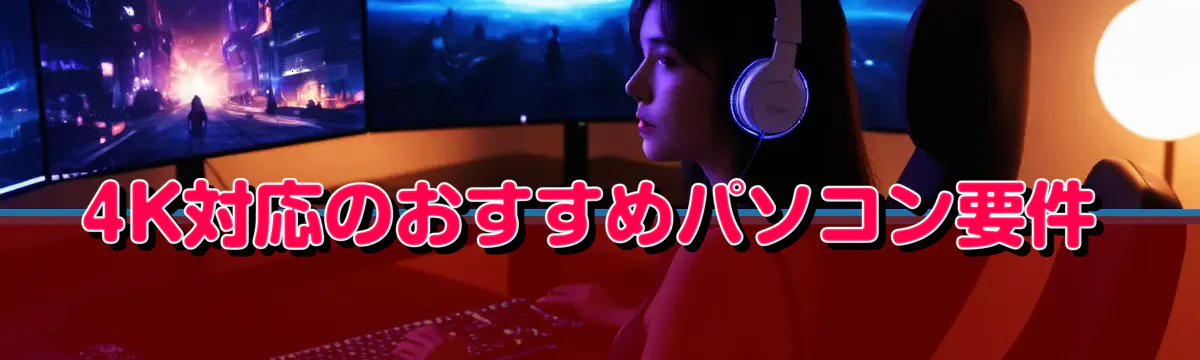 4K対応のおすすめパソコン要件
