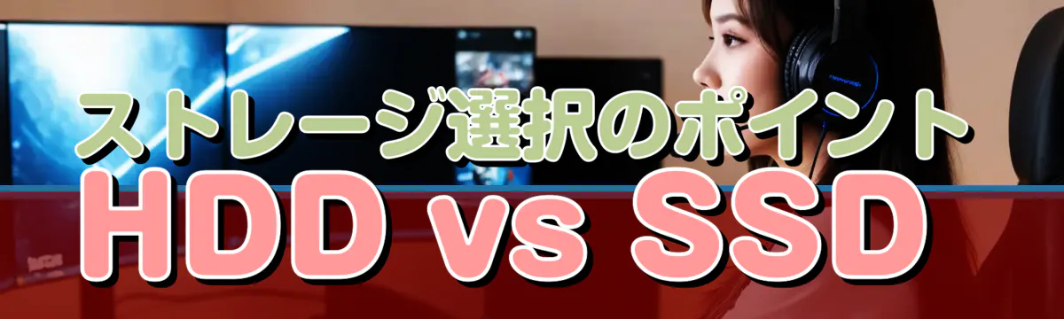 ストレージ選択のポイント HDD vs SSD