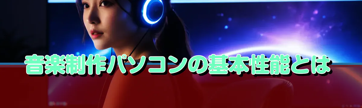 音楽制作パソコンの基本性能とは
