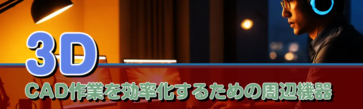 3D CAD作業を効率化するための周辺機器