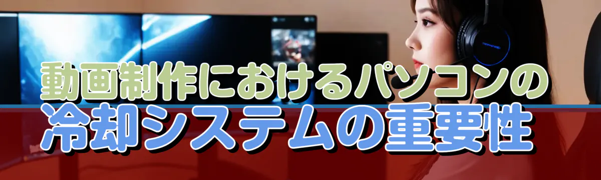 動画制作におけるパソコンの冷却システムの重要性 
