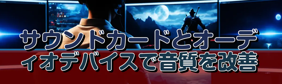サウンドカードとオーディオデバイスで音質を改善