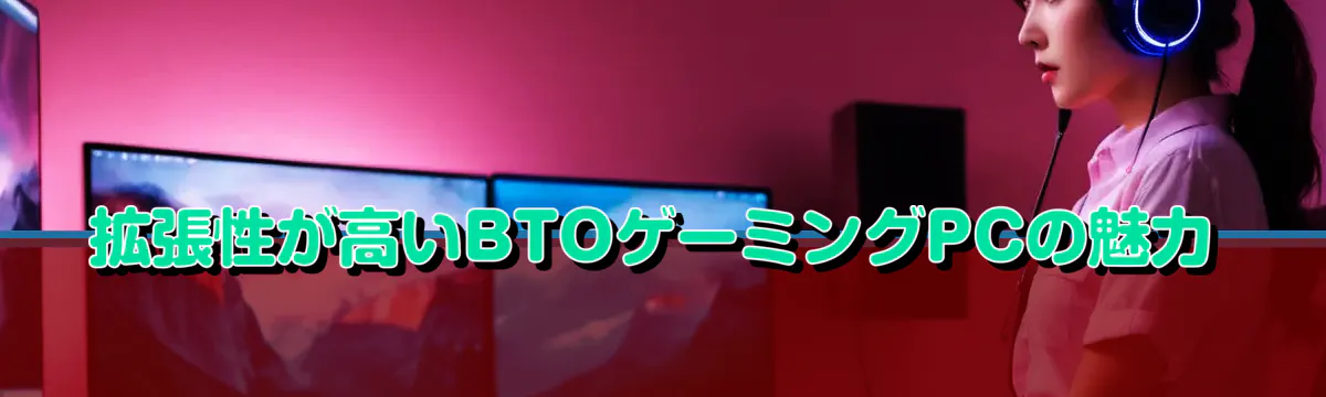 拡張性が高いBTOゲーミングPCの魅力