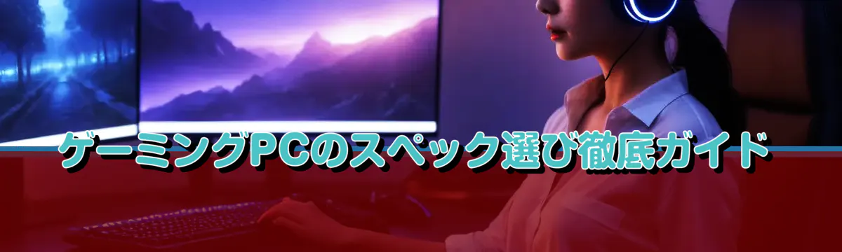 ゲーミングPCのスペック選び徹底ガイド