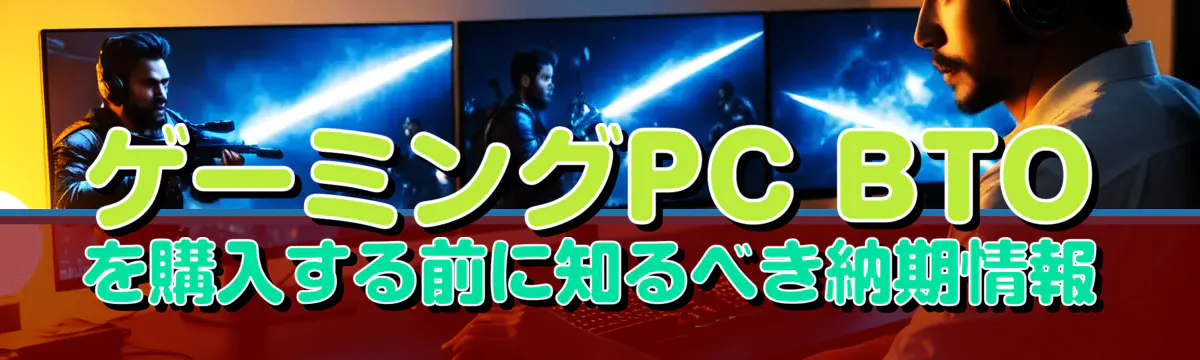 ゲーミングPC BTOを購入する前に知るべき納期情報