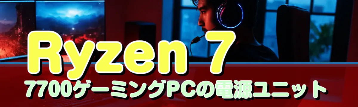 Ryzen 7 7700ゲーミングPCの電源ユニット