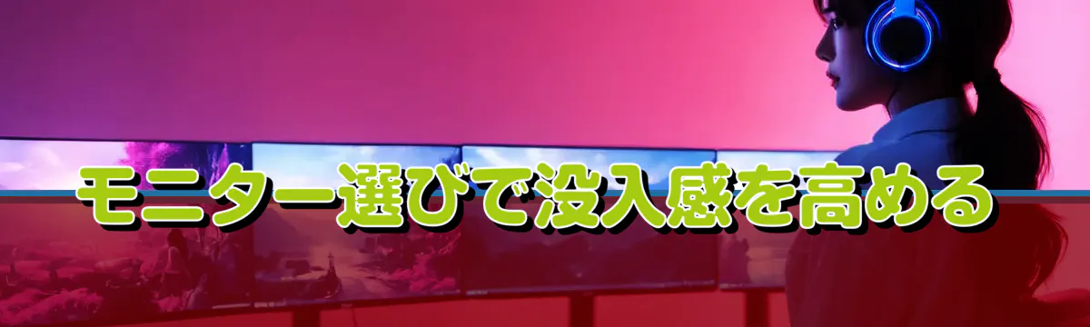モニター選びで没入感を高める