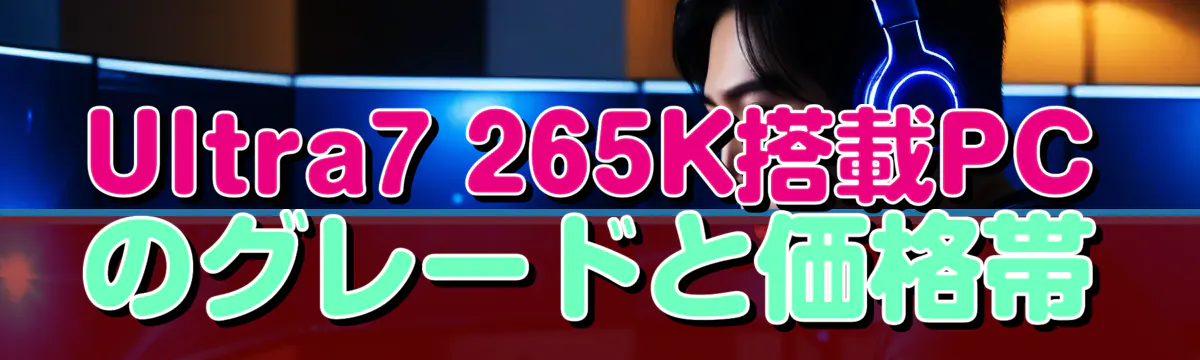 Ultra7 265K搭載PCのグレードと価格帯