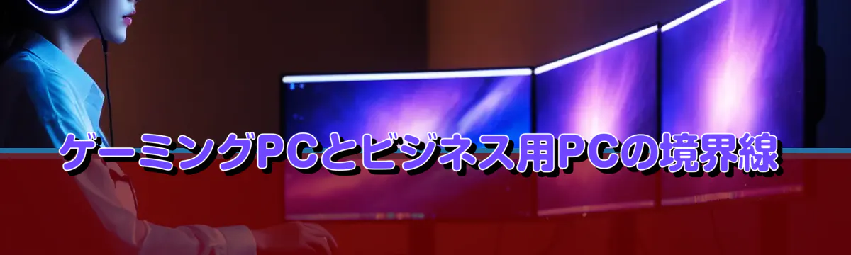 ゲーミングPCとビジネス用PCの境界線