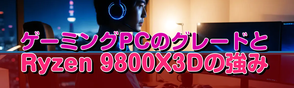 ゲーミングPCのグレードとRyzen 9800X3Dの強み