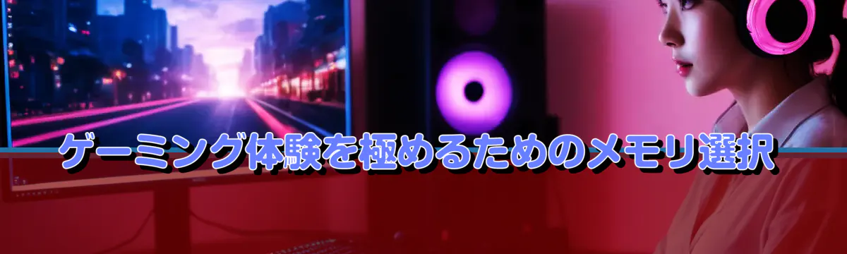 ゲーミング体験を極めるためのメモリ選択
