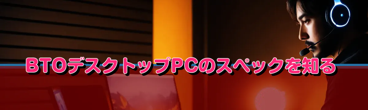 BTOデスクトップPCのスペックを知る