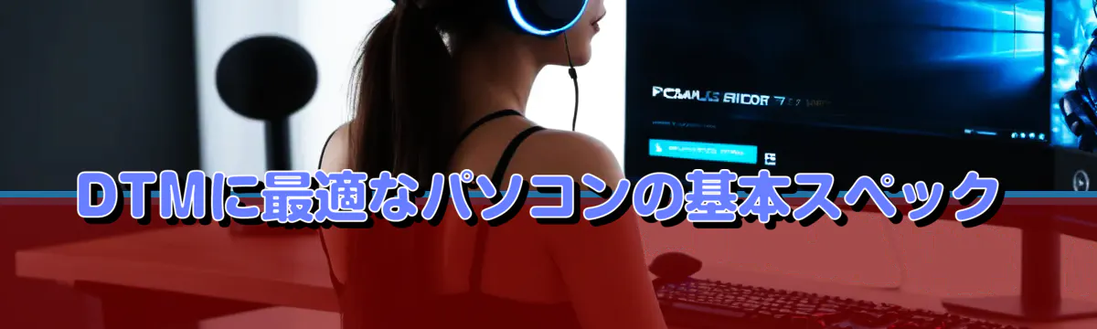 DTMに最適なパソコンの基本スペック