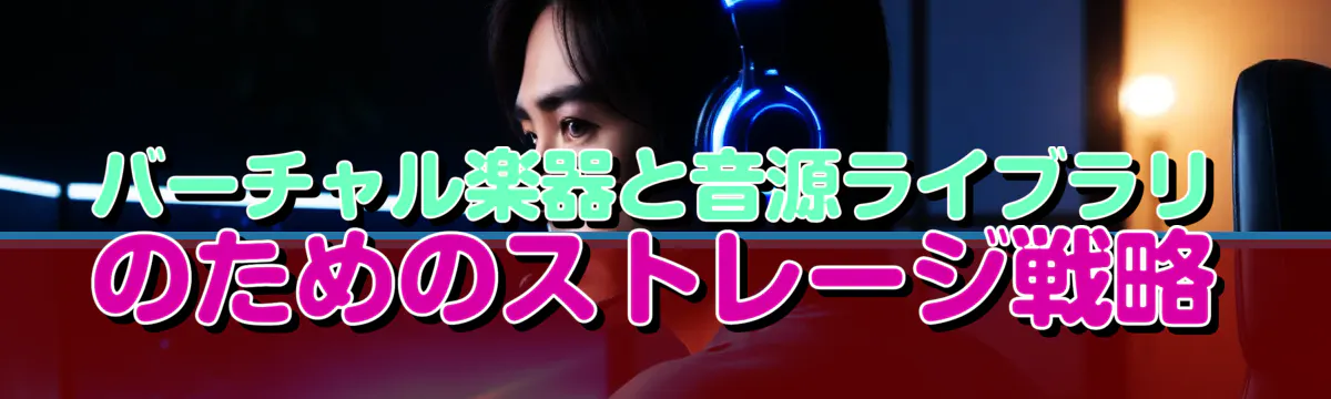 バーチャル楽器と音源ライブラリのためのストレージ戦略