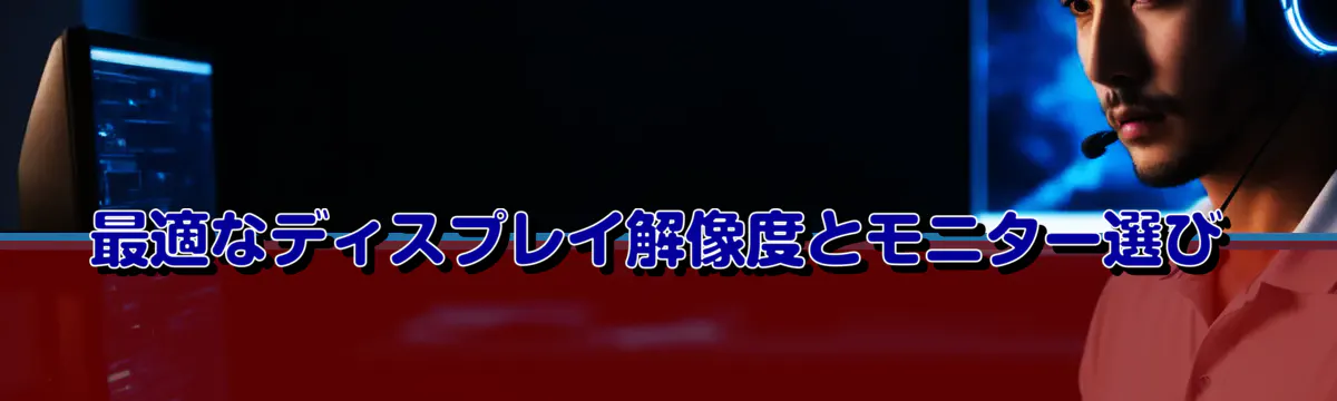 最適なディスプレイ解像度とモニター選び