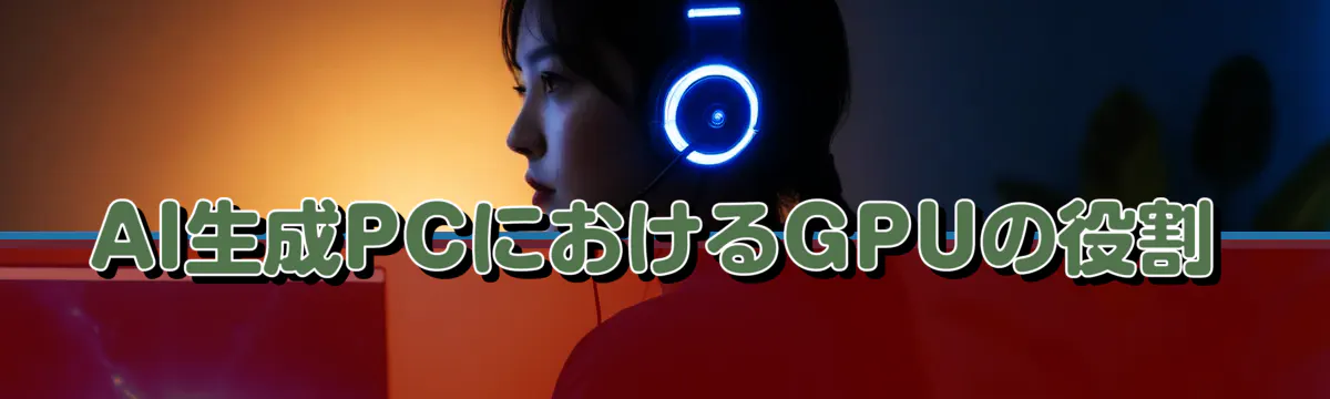 AI生成PCにおけるGPUの役割