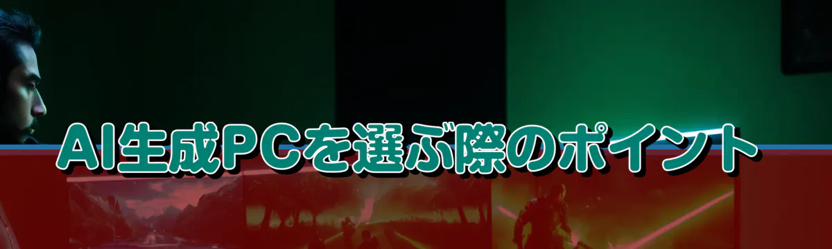 AI生成PCを選ぶ際のポイント