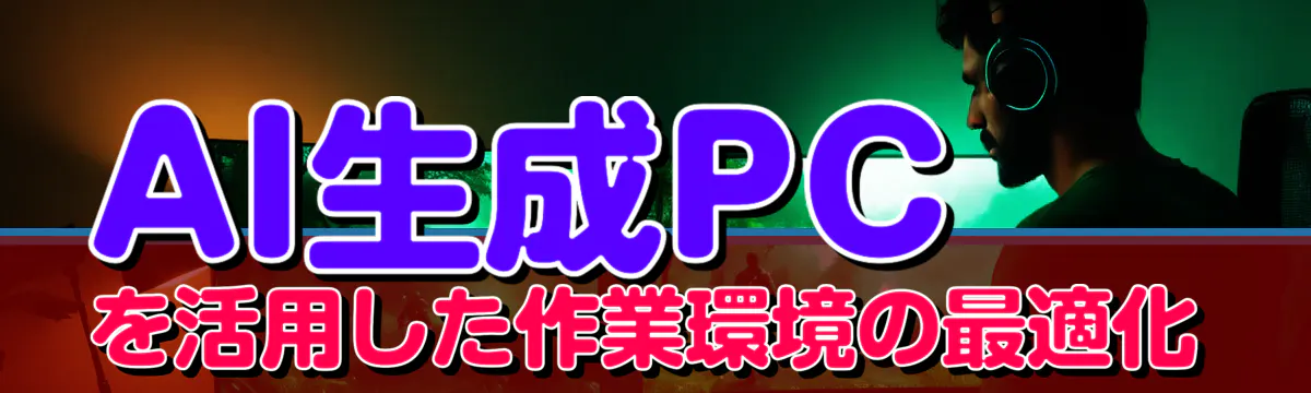AI生成PCを活用した作業環境の最適化
