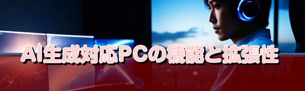 AI生成対応PCの機能と拡張性