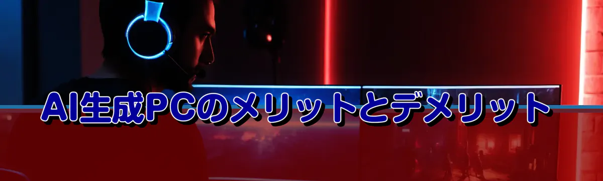 AI生成PCのメリットとデメリット