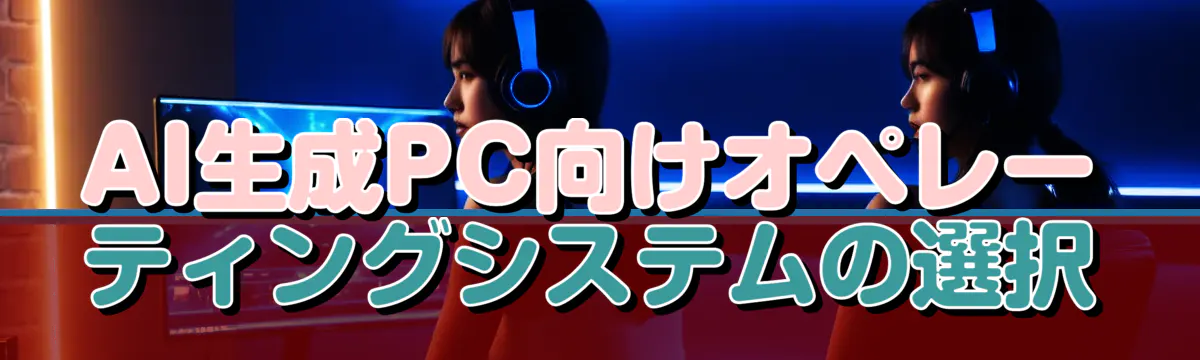 AI生成PC向けオペレーティングシステムの選択