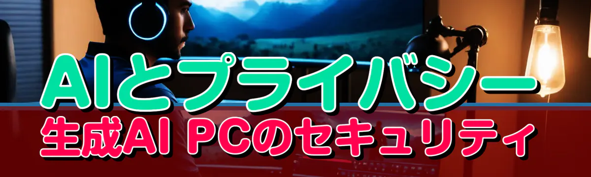 AIとプライバシー 生成AI PCのセキュリティ