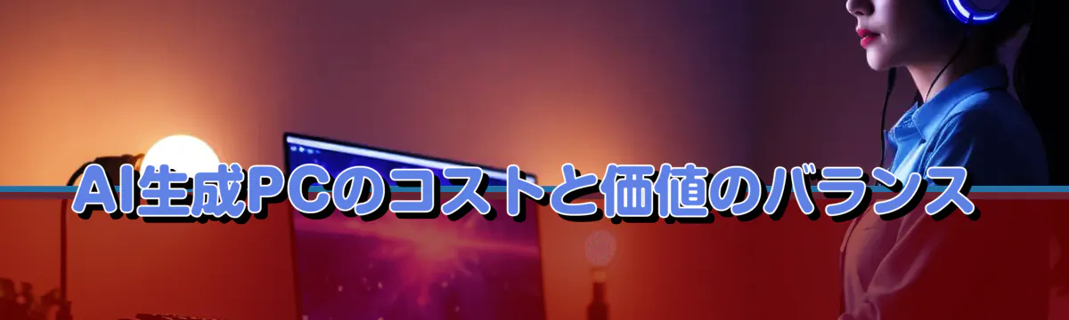 AI生成PCのコストと価値のバランス