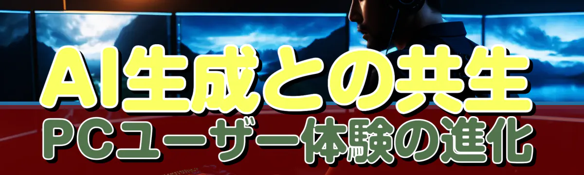 AI生成との共生 PCユーザー体験の進化