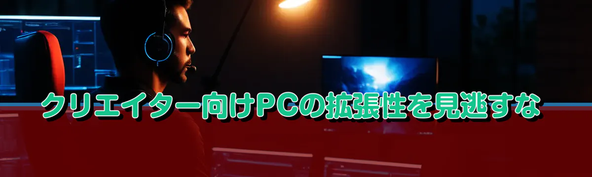 クリエイター向けPCの拡張性を見逃すな