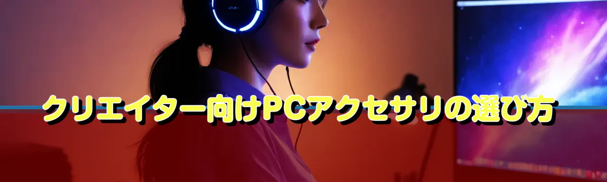 クリエイター向けPCアクセサリの選び方
