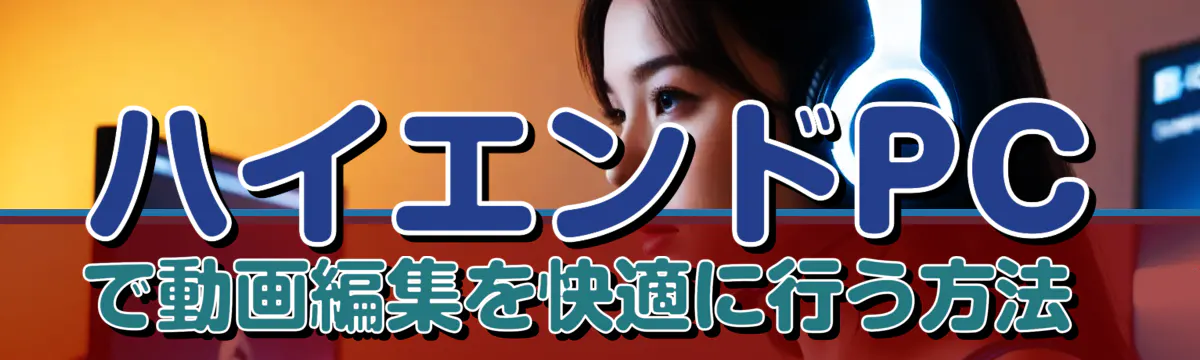 ハイエンドPCで動画編集を快適に行う方法
